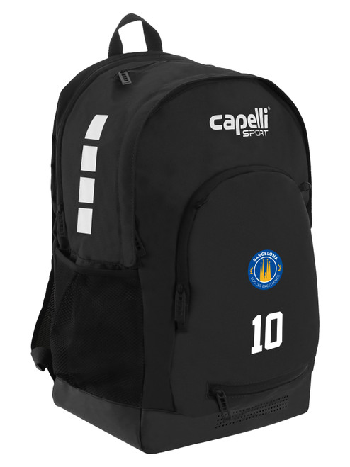 BARCELONA SOCCER EXCELLENCE ACADEMY CS II BACKPACK BLACK WHITE