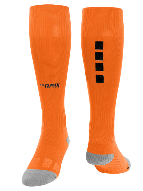 BARCELONA SOCCER EXCELLENCE ACADEMY 4 CUBE MATCH SOCKS TEAM ORANGE BLACK -KIT