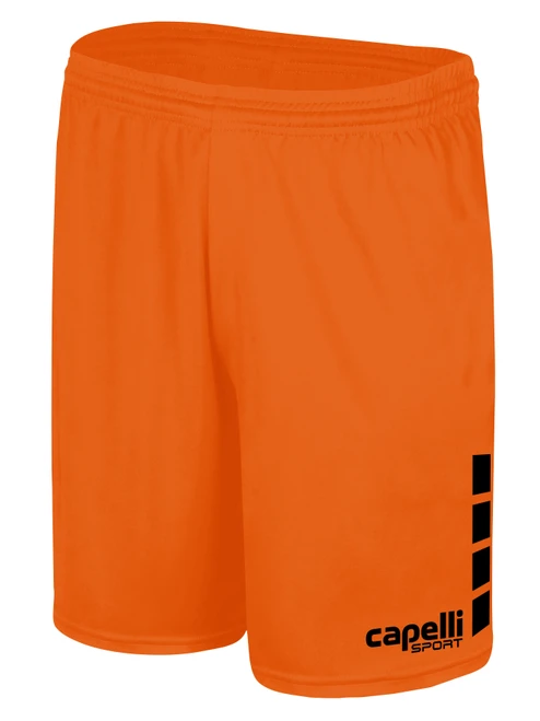 BARCELONA SOCCER EXCELLENCE ACADEMY TEAM MATCH SHORTS WITH 4 CUBES TEAM ORANGE BLACK -KIT