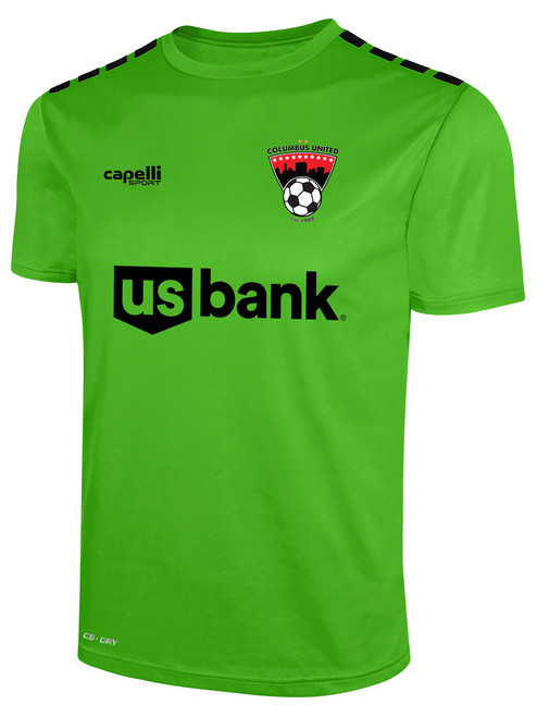 COLUMBUS UNITED TEAM JERSEY POWER   GREEN BLACK
