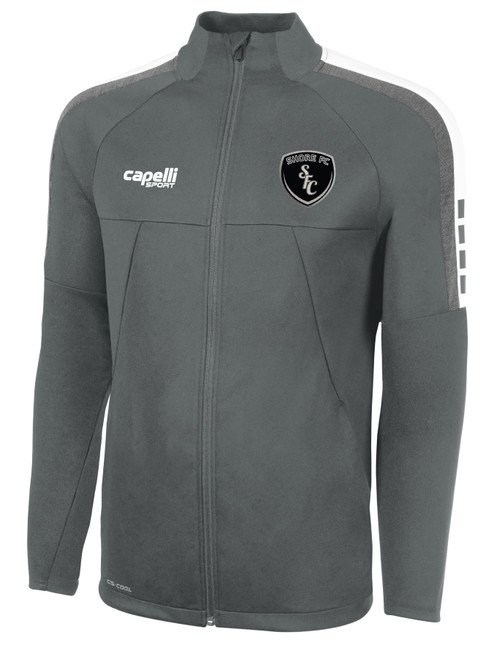 SHORE FC MADISON TRAINING JACKET MEDIUM GREY WHITE