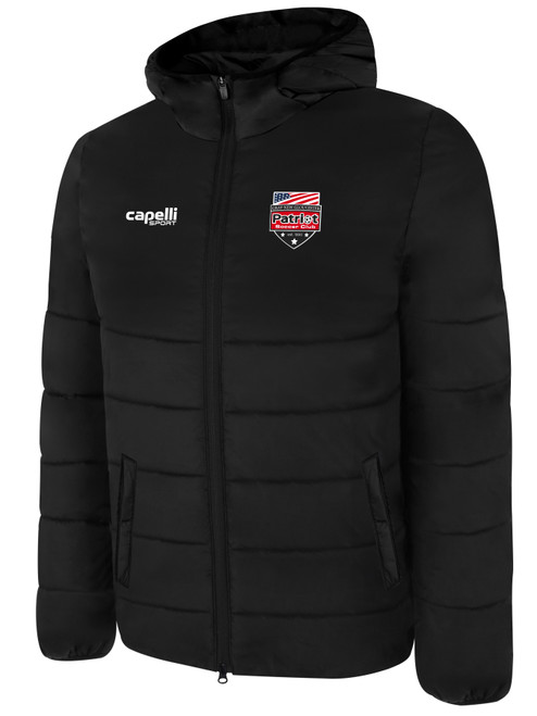 PATRIOT SOCCER CORE WINTER JACKET BLACK WHITE
