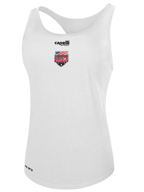 PATRIOT SOCCER BASICS RACER BACK TANK WHITE