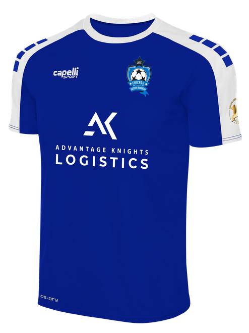 CHICAGO SOCCER ACADEMY SOHO I   MATCH JERSEY ROYAL BLUE WHITE