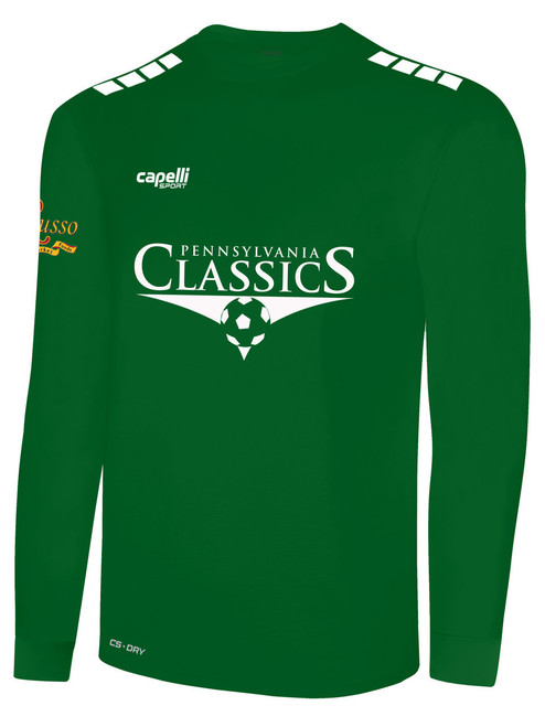 LANCASTER PA CLASSICS TEAM LONG SLEEVE JERSEY GREEN WHITE