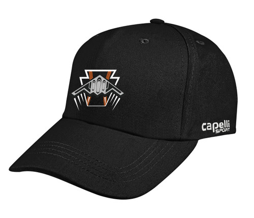 KEYSTONE STATE BOMBERS BASEBALL TEAM CLASSIC BASEBALL EMBROIDERED CENTER CAP BLACK WHITE