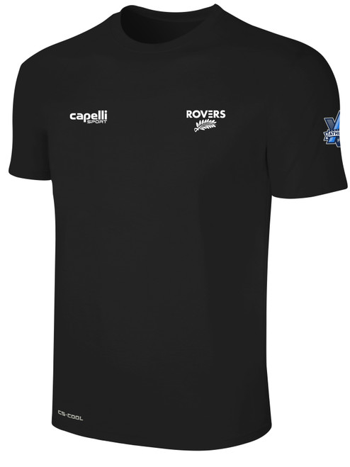 TSS ROVERS BASICS II TRAINING JERSEY BLACK WHITE