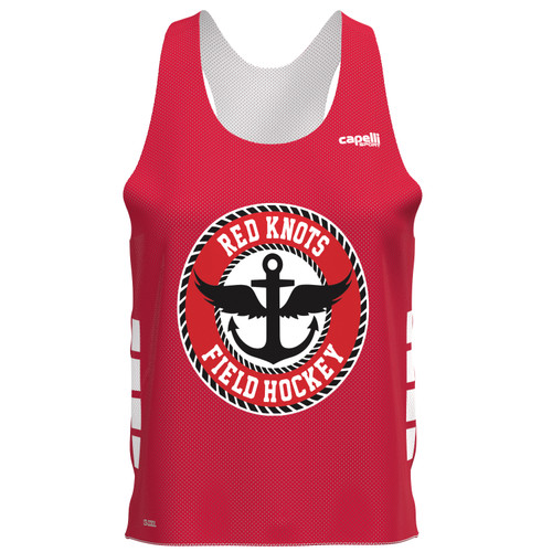 RED KNOTS FH  CORE REVERSIBLE PINNIE RED WHITE -KIT