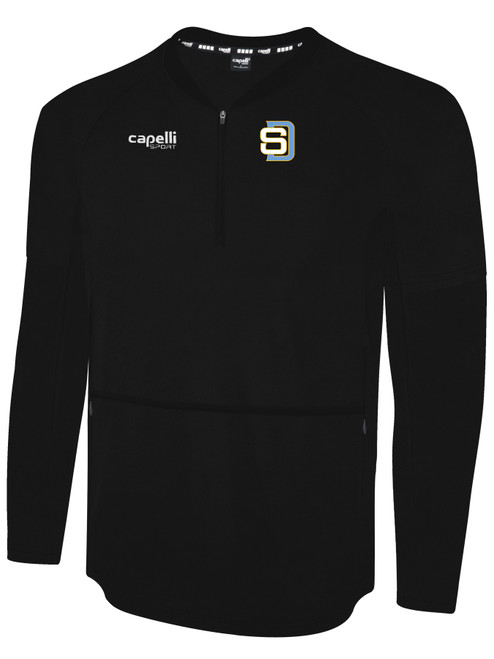 TEAM SAN DIEGO BASIC CONVERTIBLE SLEEVE CAGE JACKET BLACK WHITE