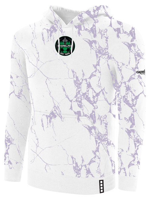 SHORELAKE SC LIFESTYLE MARBLE FLEECE WHITE SOFT LAVENDER