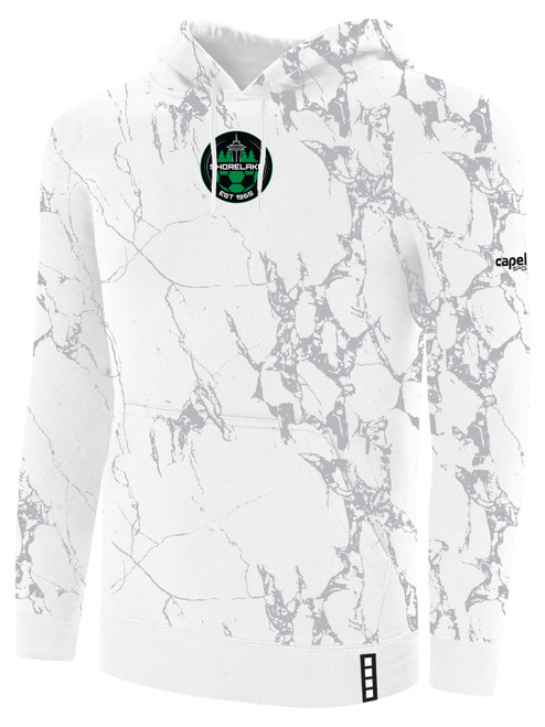 SHORELAKE SC LIFESTYLE MARBLE FLEECE WHITE LIGHT GREY