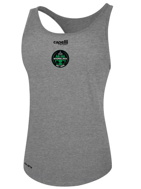 SHORELAKE SC RACER BACK TANK LIGHT HEATHER GREY