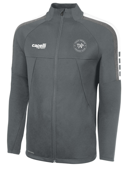 TEXAS PREMIER MADISON TRAINING JACKET MEDIUM GREY WHITE
