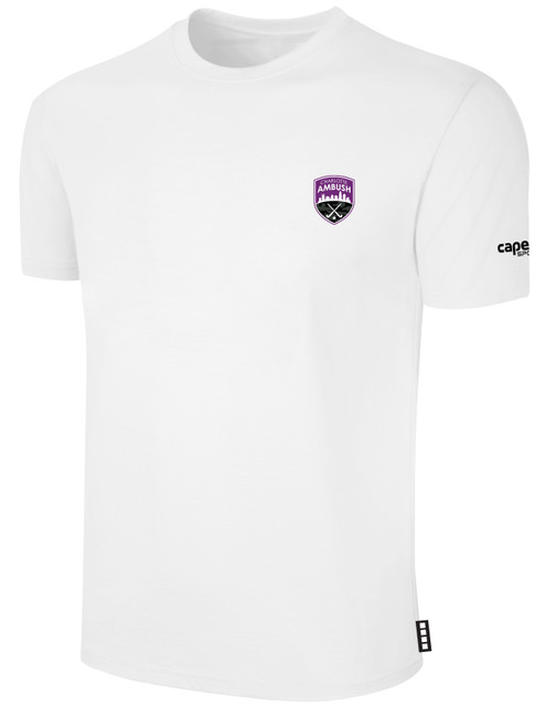 CHARLOTTE AMBUSH FH BASICS COTTON TEE CREST LEFT CHEST WHITE BLACK