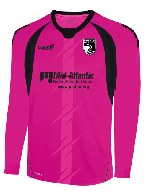 POTOMAC SOCCER LINCOLN BOLT LONG SLEEVE GOALKEEPER JERSEY BRIGHT PINK