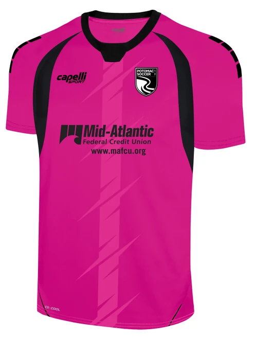 POTOMAC SOCCER LINCOLN BOLT SHORT SLEEVE GOALKEEPER JERSEY BRIGHT PINK