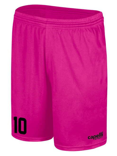 POTOMAC SOCCERCS II MATCH GOALKEEPER SHORTS BRIGHT PINK BLACK