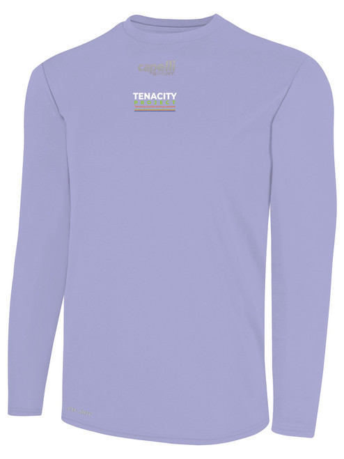 NATIONAL TEAM BASICS CREW NECK LONG SLEEVE POLY TEE LAVENDER