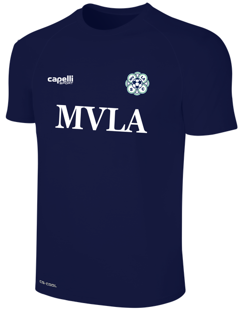 MVLA SHORT SLEEVE BASICS II TRAINING JERSEY NAVY WHITE