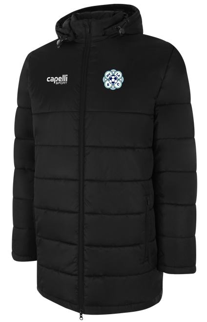 MVLA  BASICS STADIUM JACKET BLACK WHITE