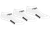BASICS ULTRA COMFORT 3 PACK NO SHOW SOCKS WHITE BLACK - MSRC