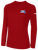 MASSACHUSETTS STATE REFEREE COMMITTEE BASICS COTTON LONG SLEEVE TEE SHIRT RED WHITE - MSRC