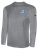 MASSACHUSETTS STATE REFEREE COMMITTEE BASICS COTTON LONG SLEEVE TEE SHIRT LIGHT GREY BLACK - MSRC