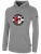 ELITE SA SMALL LOGO BASICS FLEECE HOODIE CENTER CHEST: ELITE SA CREST LIGHT HEATHER GREY