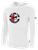 ELITE SA SMALL LOGO BASICS FLEECE HOODIE CENTER CHEST: ELITE SA CREST WHITE BLACK