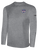 REFEREE COMMITTEE BASICS COTTON LONG SLEEVE TEE SHIRT LIGHT HEATHER GREY BLACK - NCSRA
