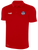 REFEREE CLASSIC POLY POLO RED WHITE - NCSRA