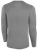 REFEREE BASICS CREW NECK LONG SLEEVE POLY TEE LIGHT HEATHER GREY BLACK - NCSRA