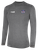 REFEREE BASICS II LONG SLEEVE TRAINING TOP DARK HEATHER GREY WHITE - NCSRA