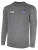 REFEREE BASICS II LONG SLEEVE TRAINING TOP DARK HEATHER GREY WHITE - NCSRA