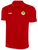 REFEREE CLASSIC POLY POLO RED WHITE - CSRP