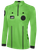 OFFICIAL REFEREE LONG SLEEVE JERSEY  WITH ZIPPER REFEREE GREEN BLACK - KRDC