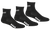 REFEREE BASICS ULTRA COMFORT 3 PACK QUARTER TOP SOCKS BLACK WHITE - KRDC