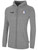 REFEREE  BASICS FLEECE ZIP UP LIGHT HEATHER GREY BLACK - KRDC