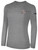 CHAOS FC BASICS LONG SLEEVE TEE SHIRT LEFT CHEST: CHAOS FC CREST LIGHT HEATHER GREY BLACK