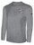 CHAOS FC BASICS LONG SLEEVE TEE SHIRT LEFT CHEST: CHAOS FC CREST LIGHT HEATHER GREY BLACK