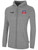 REFEREE BASICS FLEECE ZIP UP LIGHT HEATHER GREY BLACK - OCL