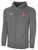 REFEREE BASICS FLEECE ZIP UP DARK GREY WHITE - OCL