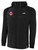 REFEREE BASICS THERMA FLEECE WOVEN FRONT ZIP UP HOODIE BLACK WHITE - OCL