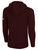 REFEREE BASICS FLEECE HOODIE MAROON WHITE - OCL