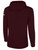 REFEREE BASICS FLEECE HOODIE MAROON WHITE - OCL