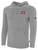 REFEREE BASICS FLEECE HOODIE LIGHT HEATHER GREY BLACK - OCL