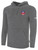 REFEREE BASICS FLEECE HOODIE DARK GREY WHITE - OCL
