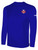 REFEREE BASICS COTTON LONG SLEEVE TEE SHIRT ROYAL BLUE WHITE - OCL