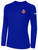 REFEREE BASICS COTTON LONG SLEEVE TEE SHIRT ROYAL BLUE WHITE - OCL