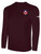 REFEREE BASICS COTTON LONG SLEEVE TEE SHIRT MAROON WHITE - OCL